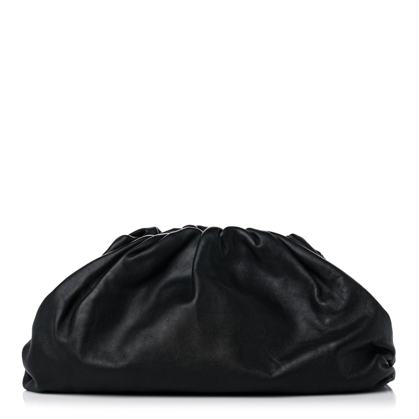 Smooth Butter Calf The Pouch Oversized Clutch Black
