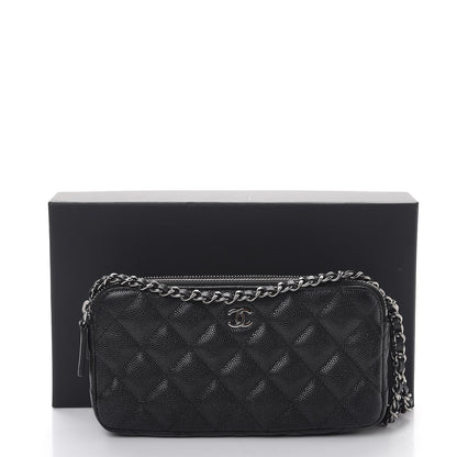 Chanel Caviar Quilted Small Clutch With Chain Black 10 of 10