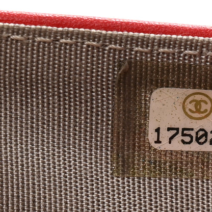 Chanel Caviar Timeless CC Zipped Pocket Wallet Red 8 of 10