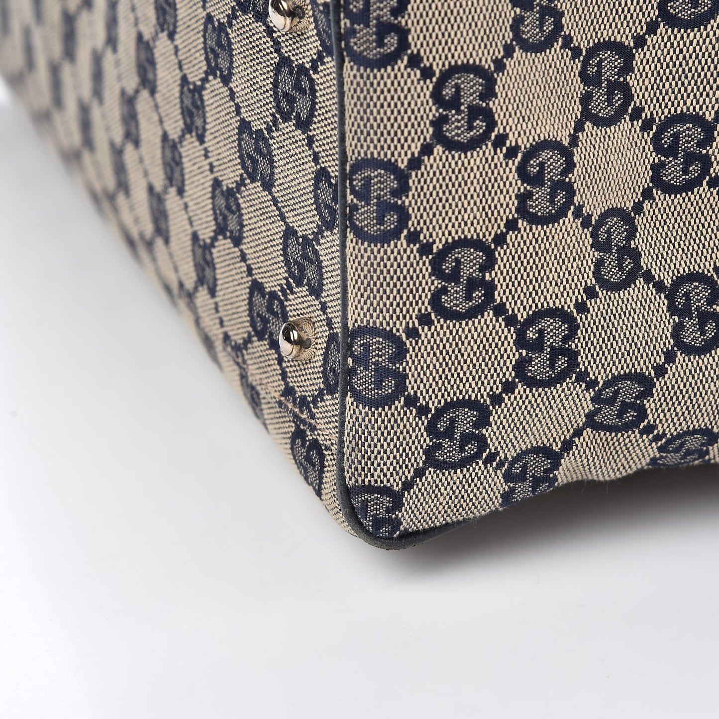 GG Monogram Web Pop Tote Navy