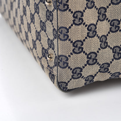 Gucci GG Monogram Web Pop Tote Navy 11 of 11