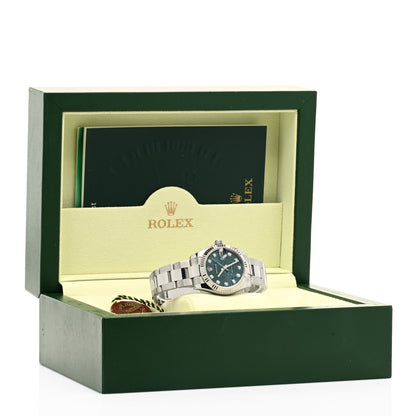 Rolex Stainless Steel 18K White Gold Diamond 31mm Oyster Perpetual Datejust Watch Blue 178274 5 of 5