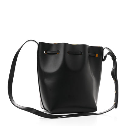 Mansur Gavriel Vegetable Tanned Calfskin Mini Bucket Bag Black Oro 3 of 14