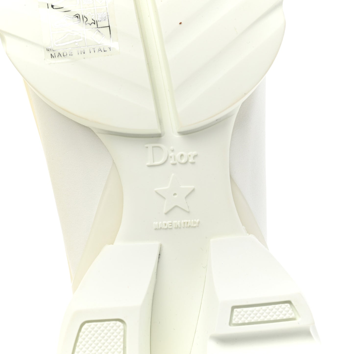 Technical Fabric Rubber Womens D-Connect Sneakers 40 White