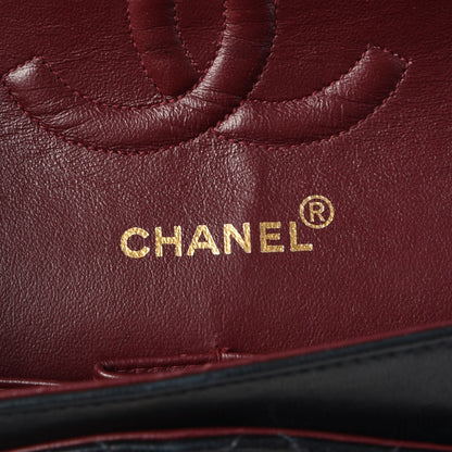 Chanel Lambskin Quilted Medium Double Flap Black 7 of 9