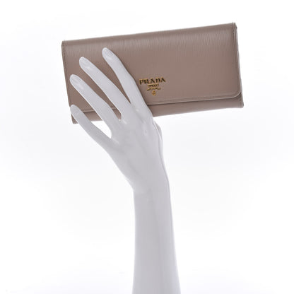 Prada Vitello Move Continental Flap Travel Wallet Cammeo 2 of 10