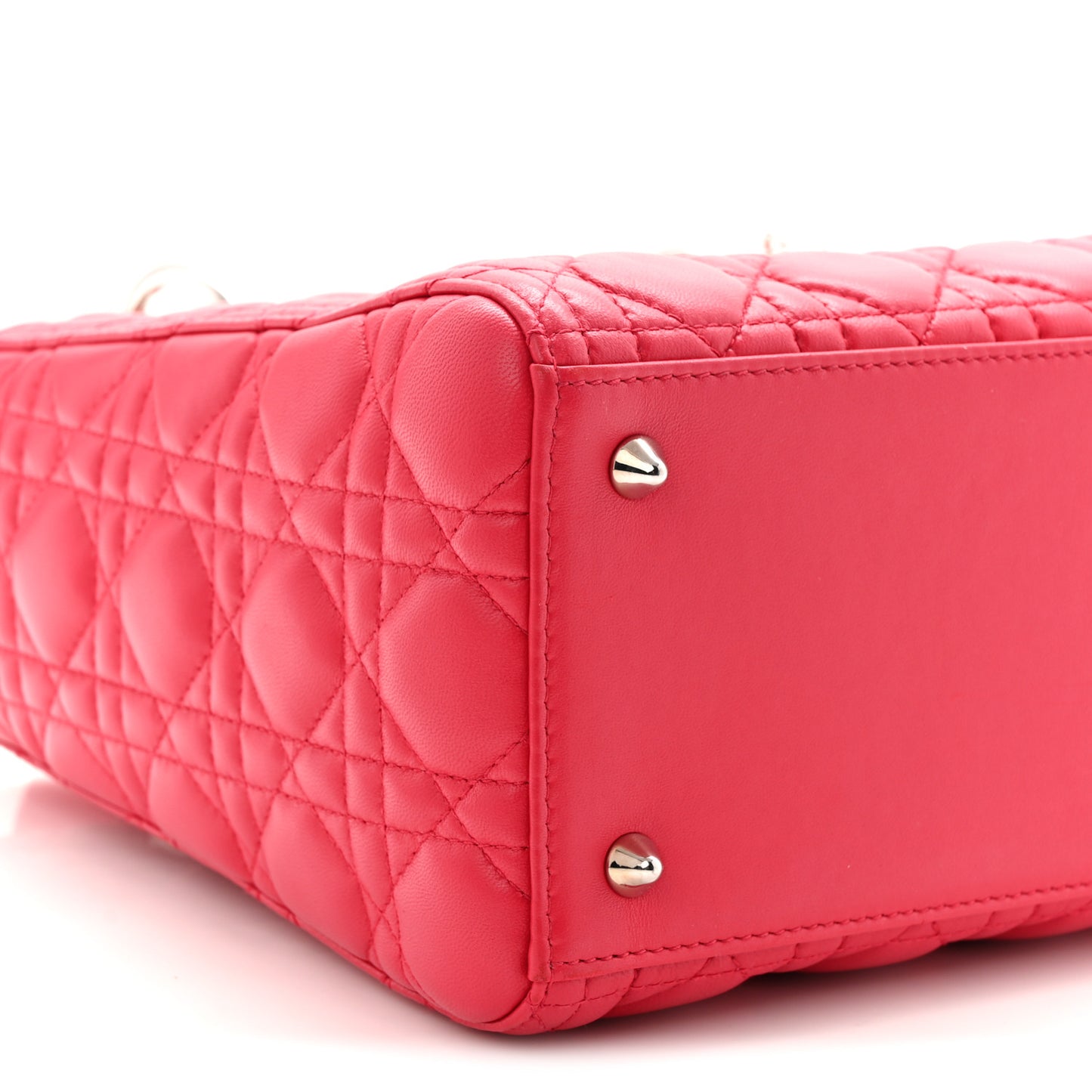 Lambskin Cannage Medium Lady Dior Pink