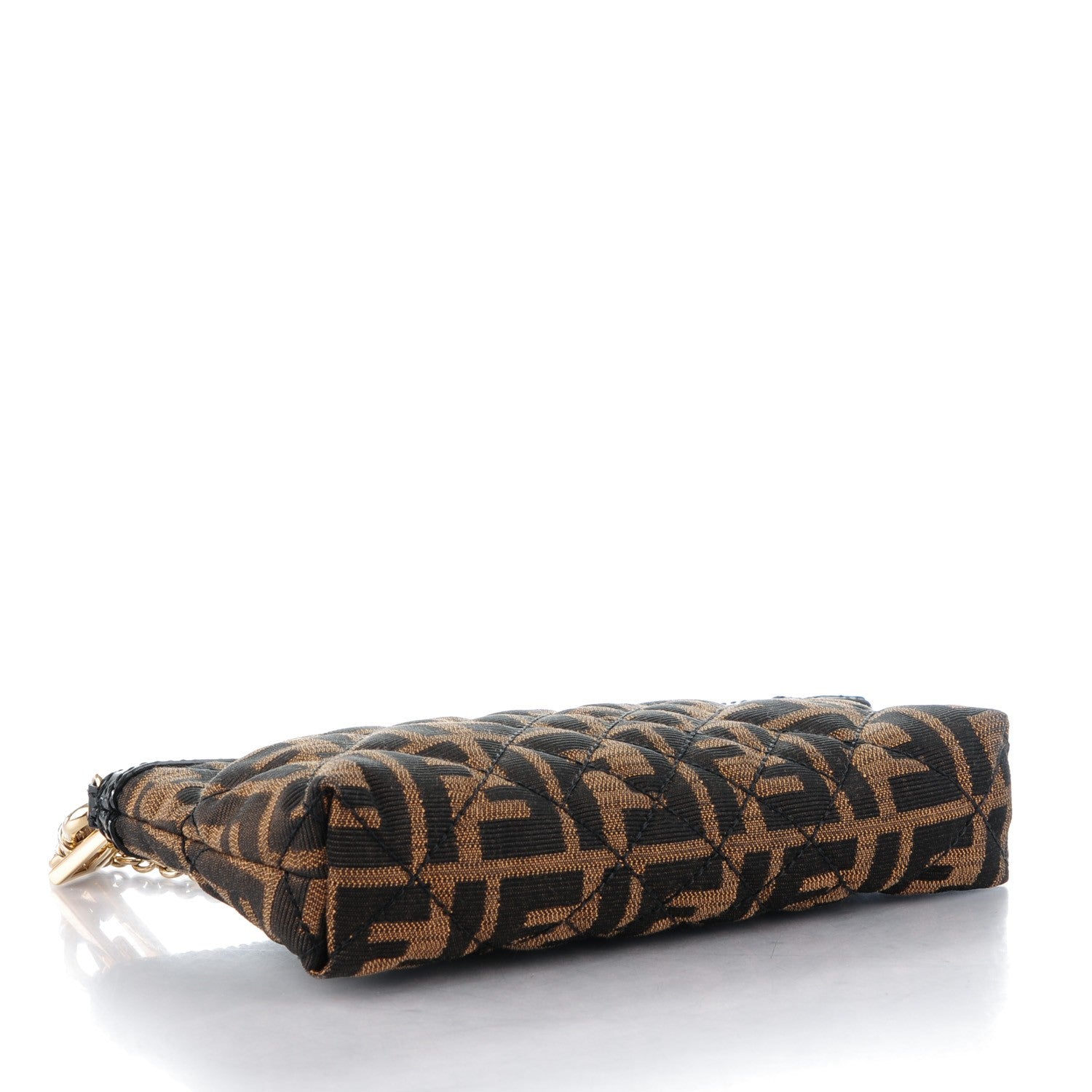 Fendi Zucca Quilted Pochette Tobacco 4 of 8