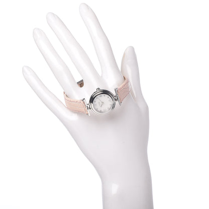 Fendi Stainless Steel Calfskin Diamond Pink Mother of Pearl 23mm Moda Quartz Watch 2 of 8