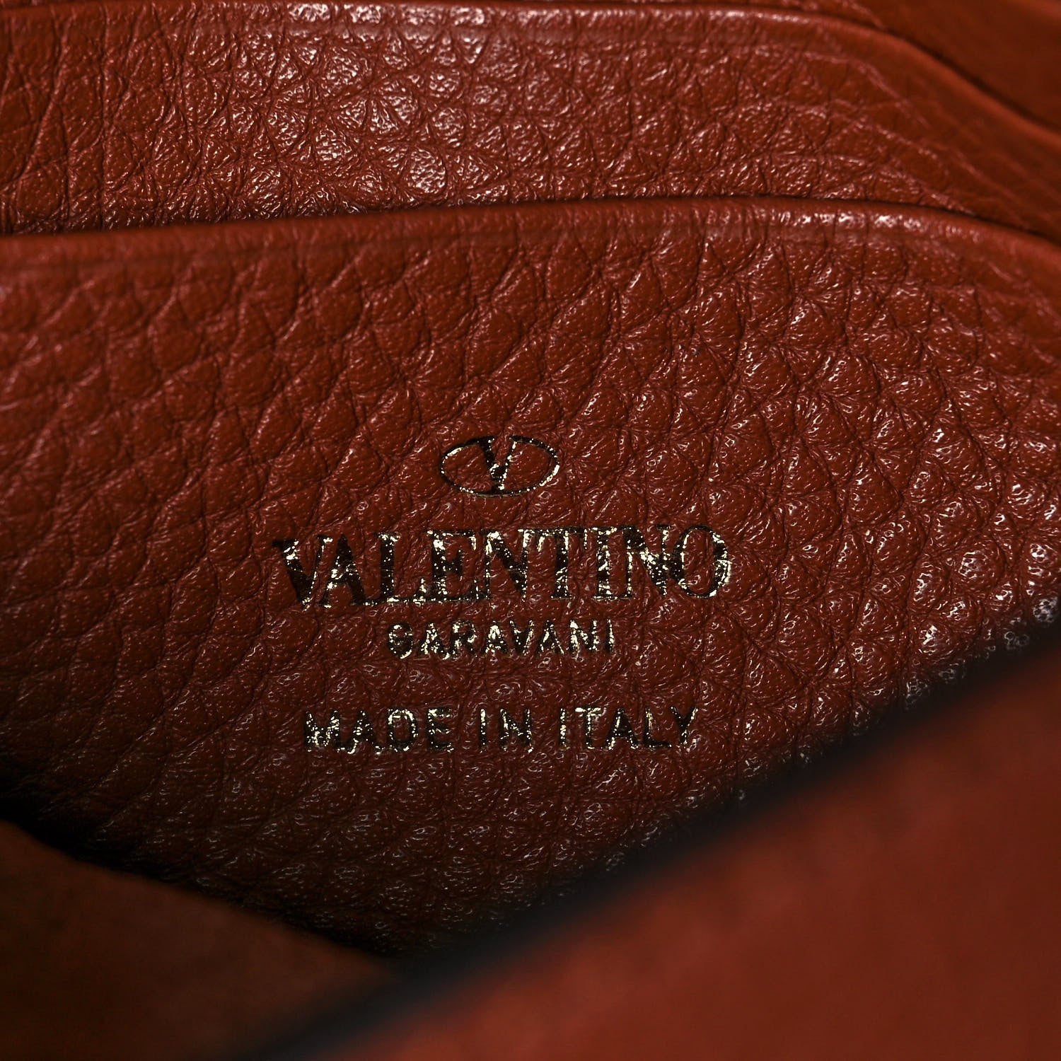 Valentino Garavani Grainy Calfskin Rockstud Crossbody Pouch Saddle Brown 10 of 12