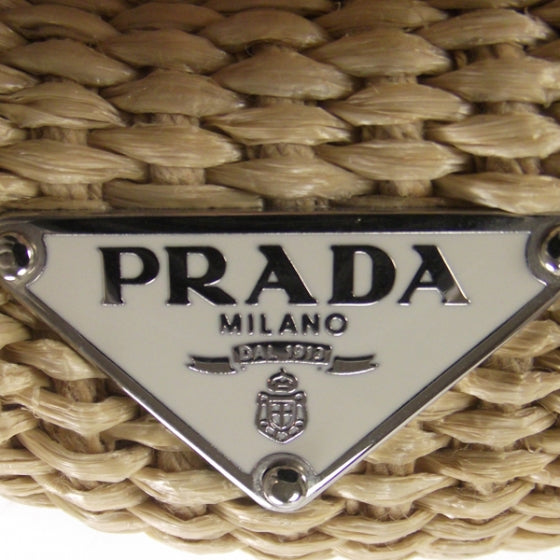 Paglia Straw Leather Framed Shoulder Bag