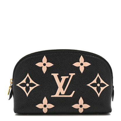 Louis Vuitton Empreinte Monogram Giant Cosmetic Pouch Black Beige 1 of 9