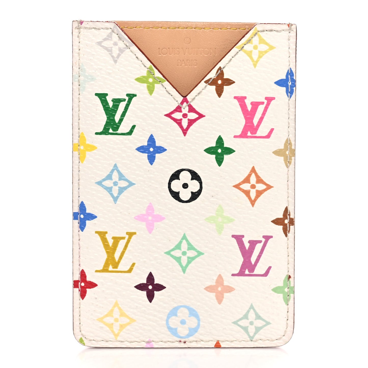 Monogram Multicolor Card Holder White