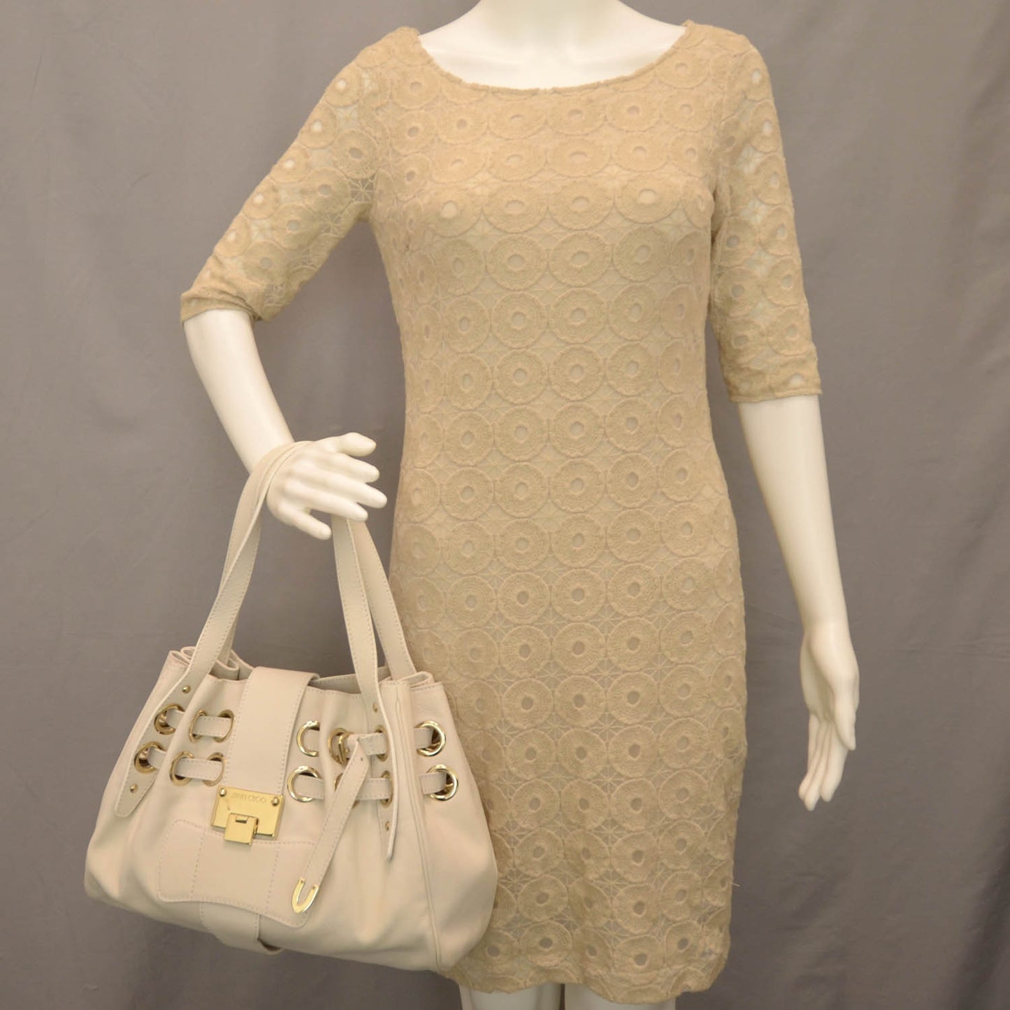 Leather Riki Tote Ivory