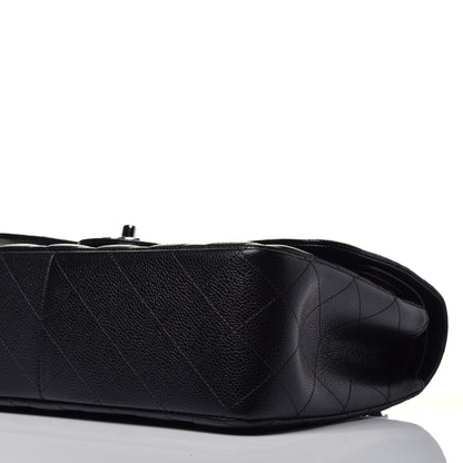 Chanel Caviar Quilted Jumbo Double Flap Black 9 of 9