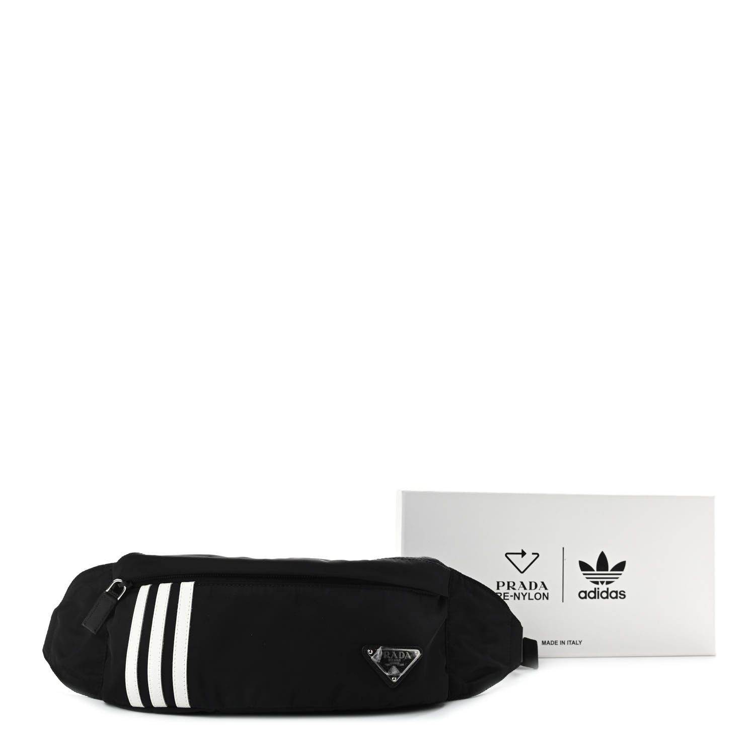 Prada X ADIDAS Re-Nylon Belt Bag Black 966896 – FASHIONPHILE