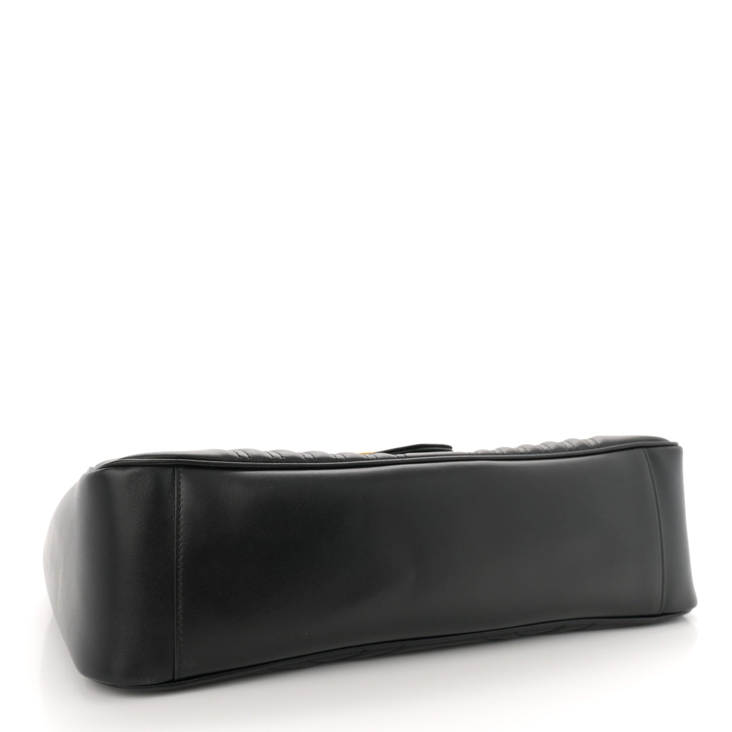 Calfskin Matelasse Large GG Marmont Shoulder Bag Black