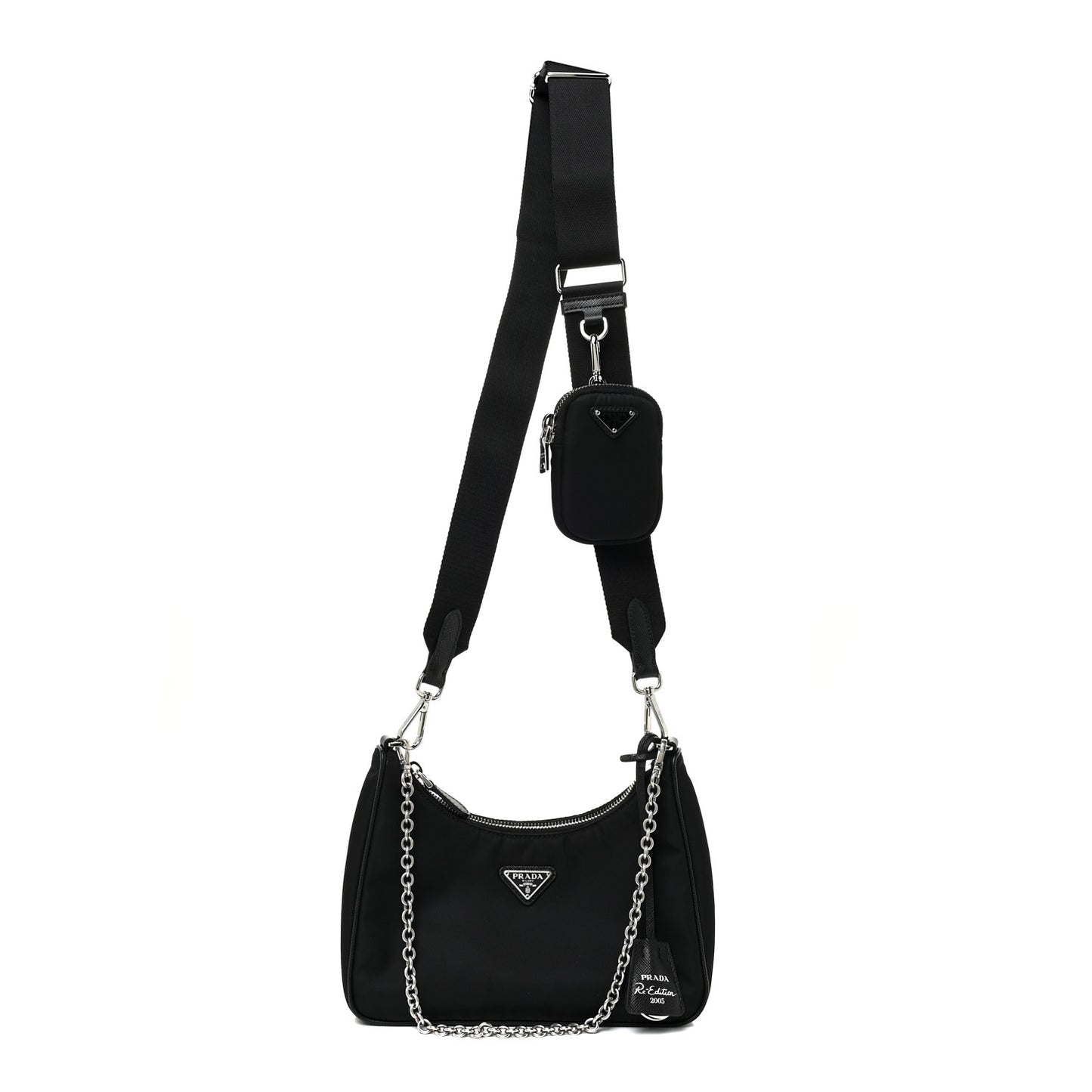 Nylon Re-Edition 2005 Shoulder Bag Black