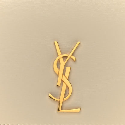 Saint Laurent Smooth Calfskin Monogram Phone Holder Crossbody Crema Soft 3 of 10