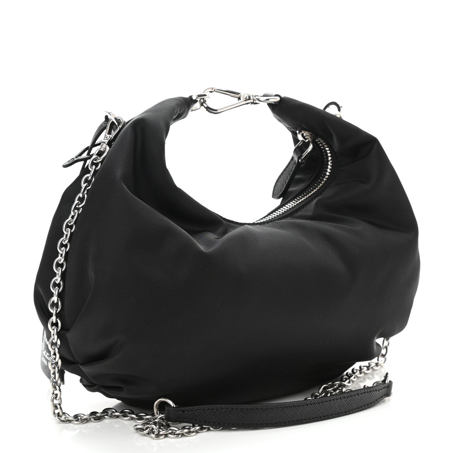 Prada Tessuto Nylon Saffiano Re-Edition 2006 Shoulder Bag Black 3 of 7