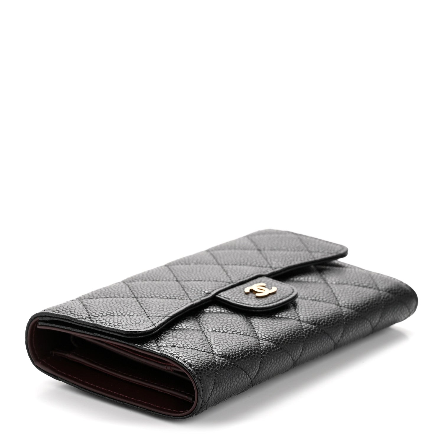 Chanel Caviar Quilted Large Flap Wallet Black 4 of 11