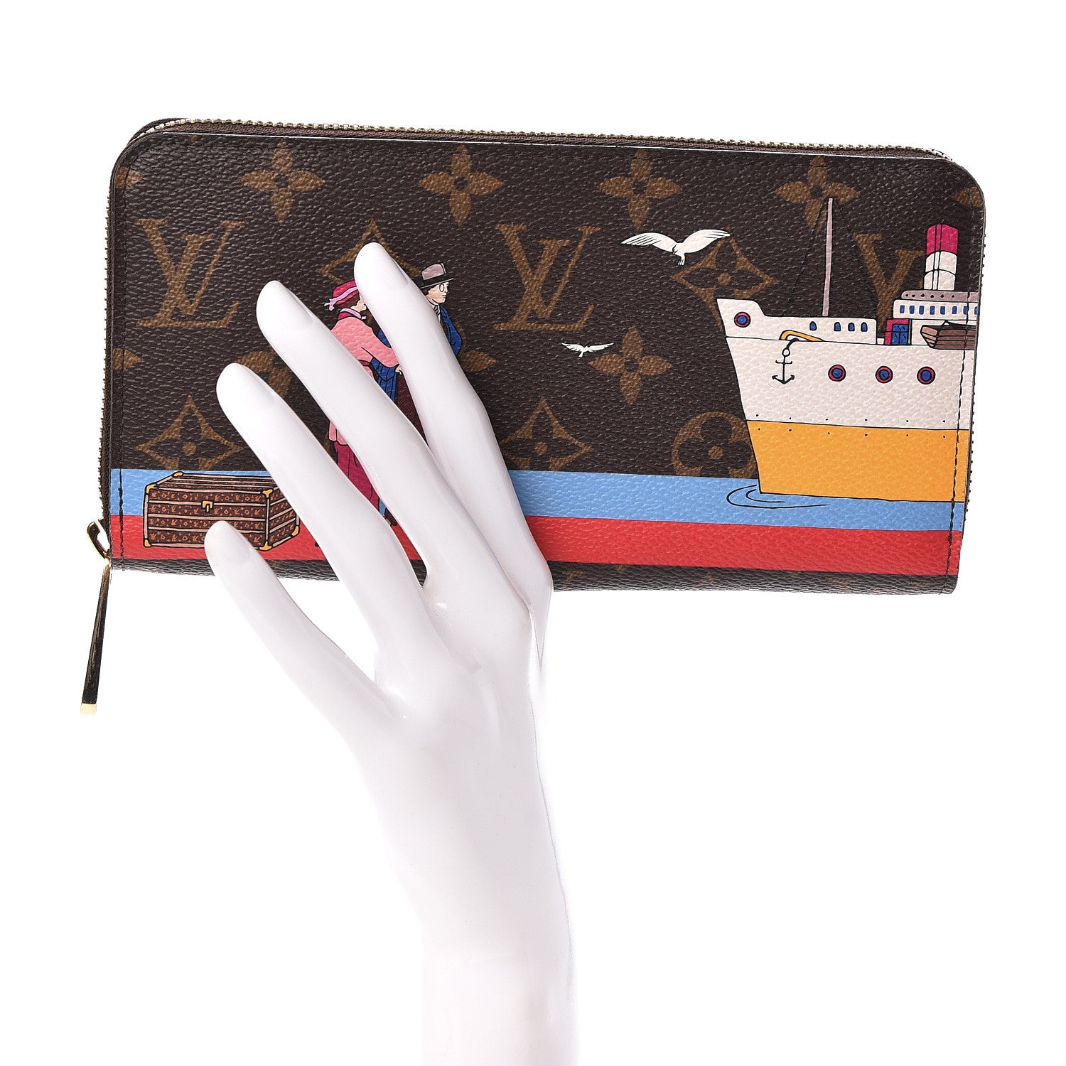 Louis Vuitton Monogram 2016 Christmas Animation Zippy Wallet Rouge 1 of 9