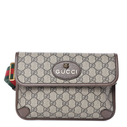 Gucci GG Supreme Monogram Neo Vintage Web Belt Bag Brown 1 of 8