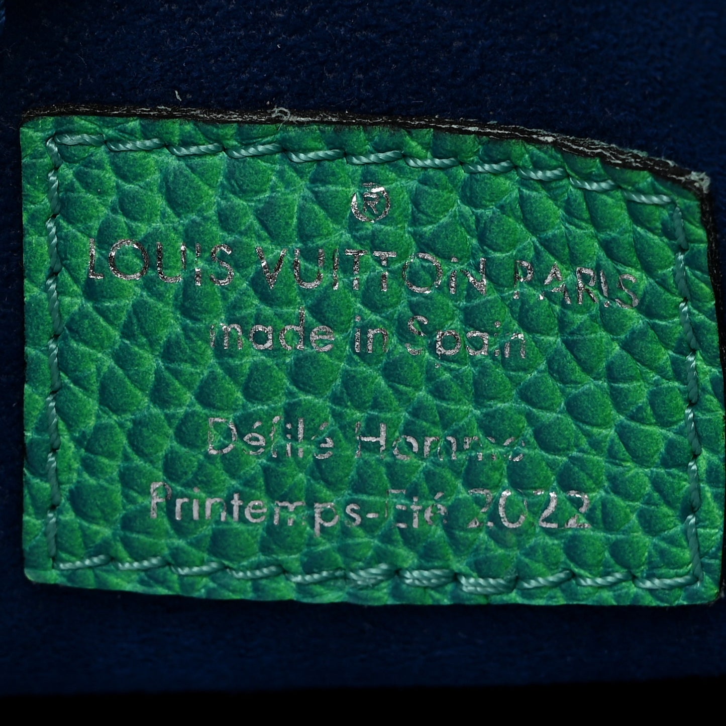 Taurillon Illusion Sac Plat XS Bleu Vert