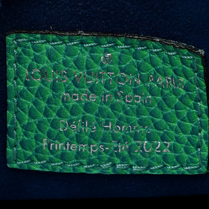 Louis Vuitton Taurillon Illusion Sac Plat XS Bleu Vert 6 of 9