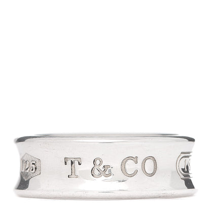 Tiffany Sterling Silver 1837 Band Ring 52 6 1 of 5