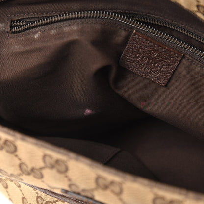 Gucci Monogram Web Medium Flat Messenger Bag Brown 11 of 11