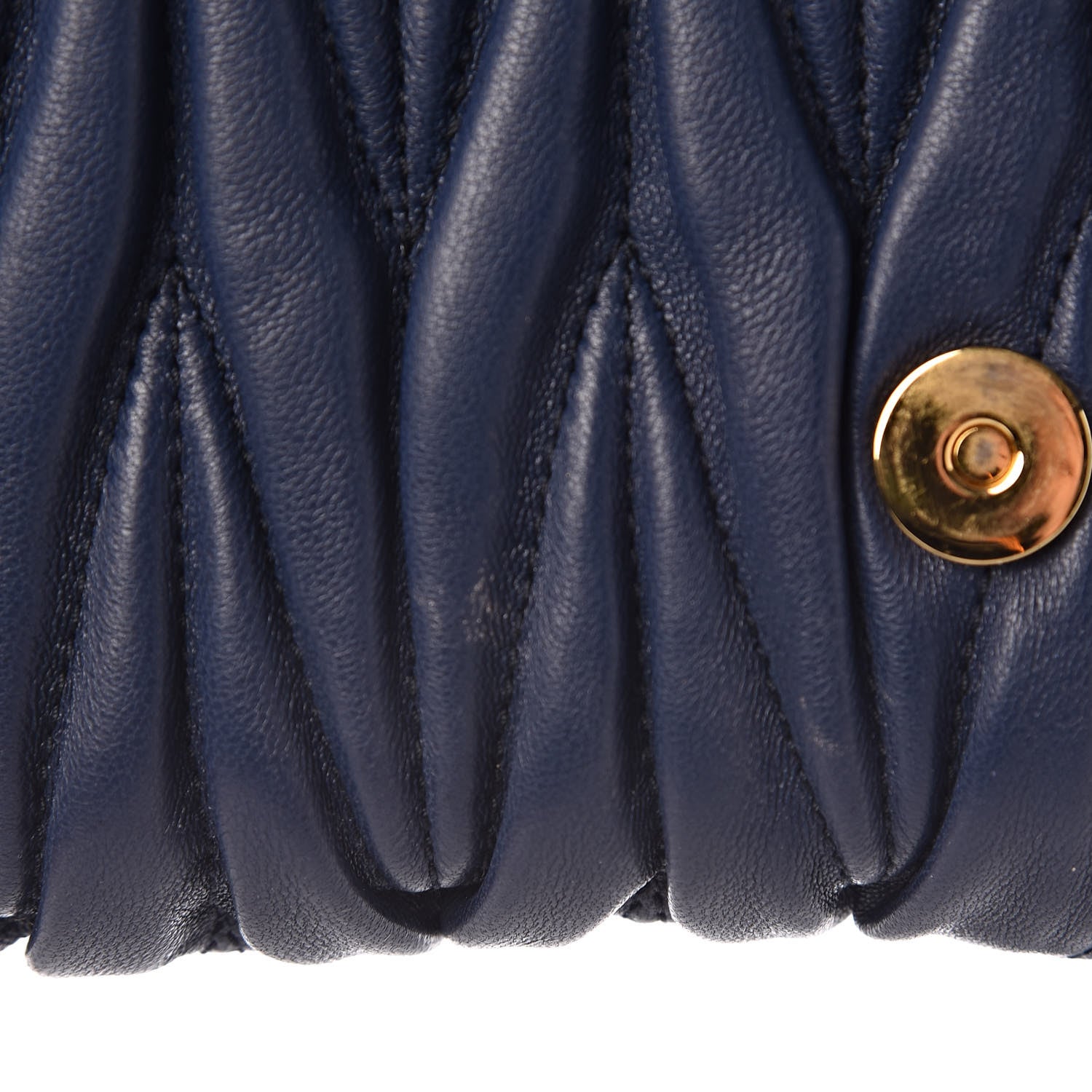 Miu Miu Nappa Matelasse Flap Clutch Bleuette 8 of 10