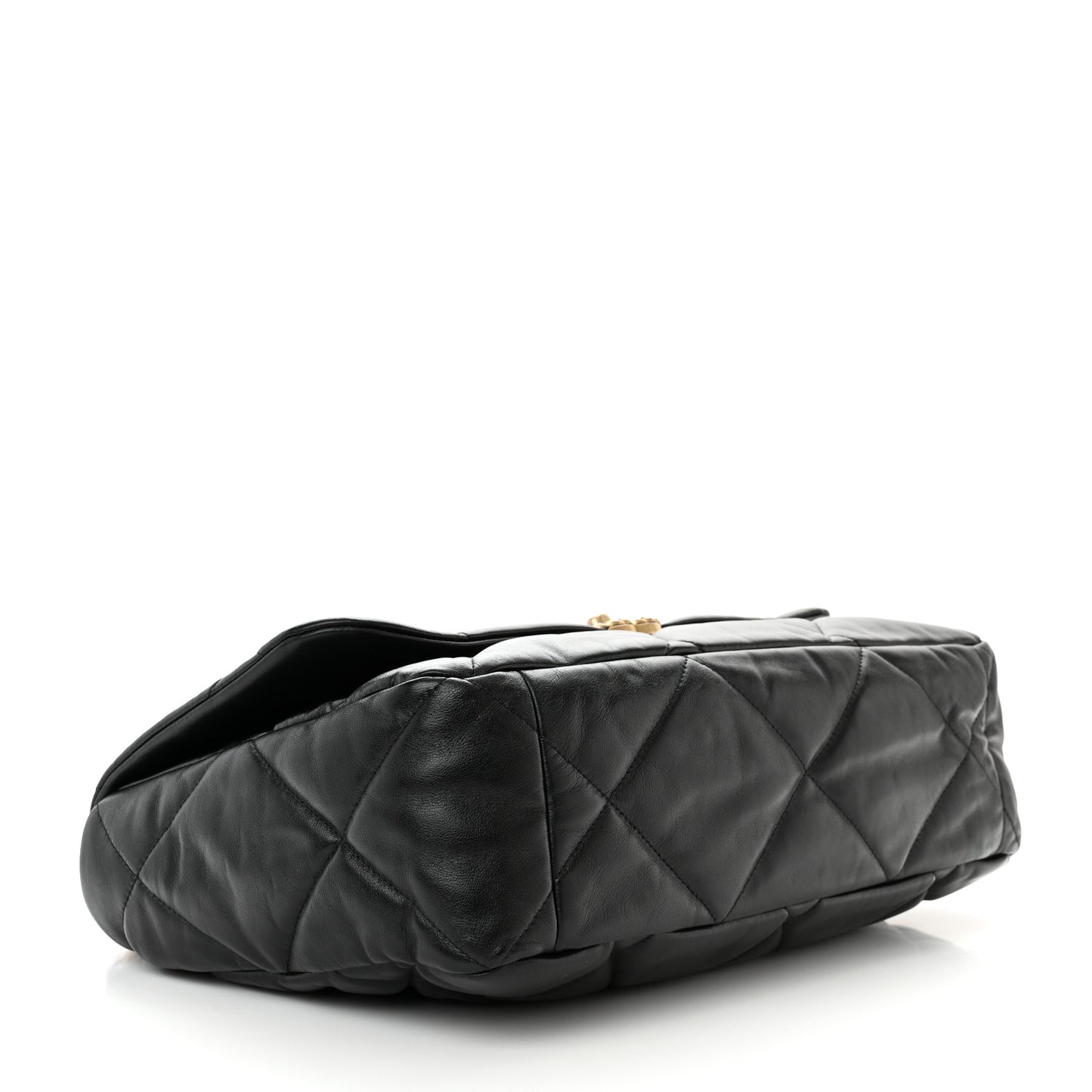 Lambskin Quilted Maxi Chanel 19 Flap Black