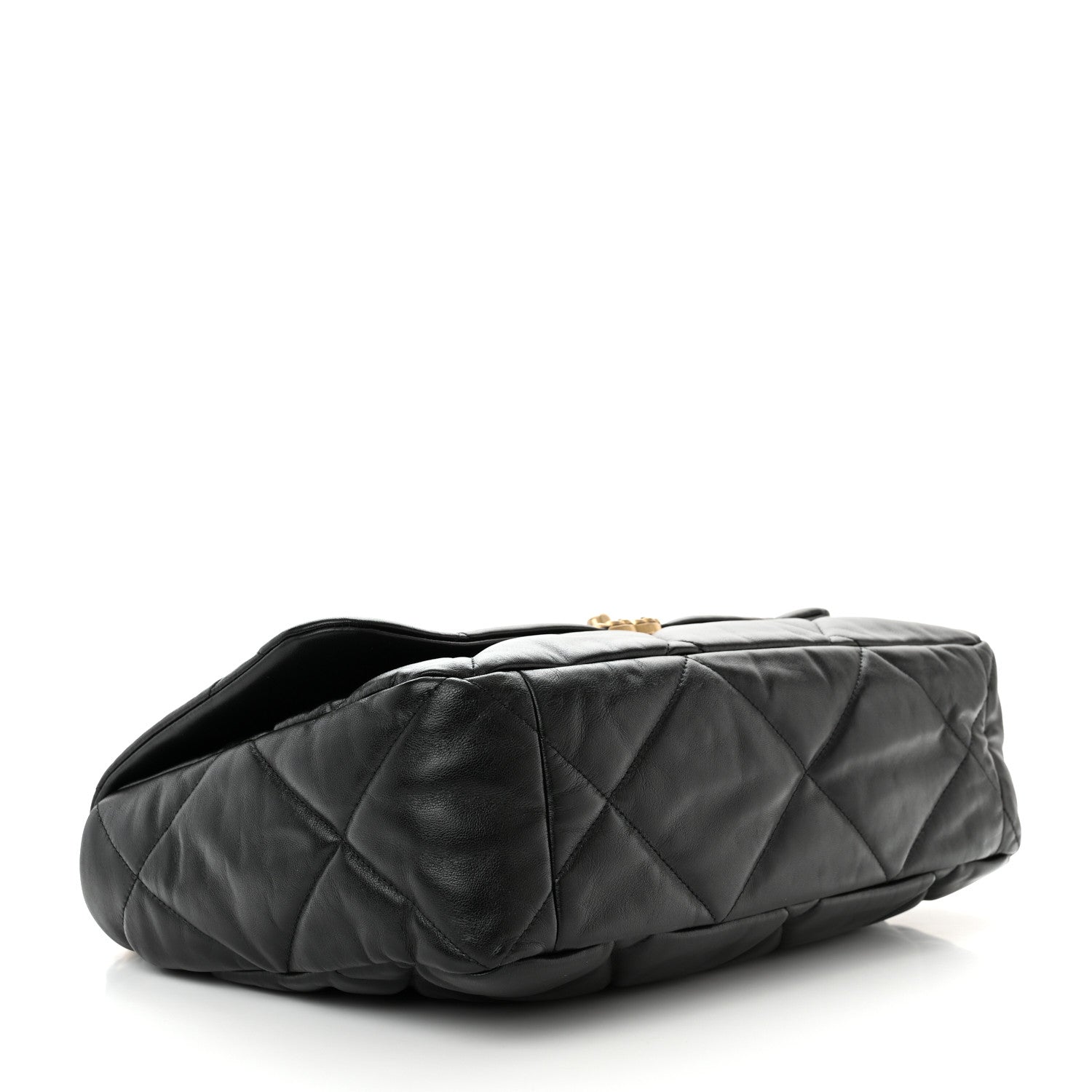 Chanel Lambskin Quilted Maxi Chanel 19 Flap Black 4 of 12