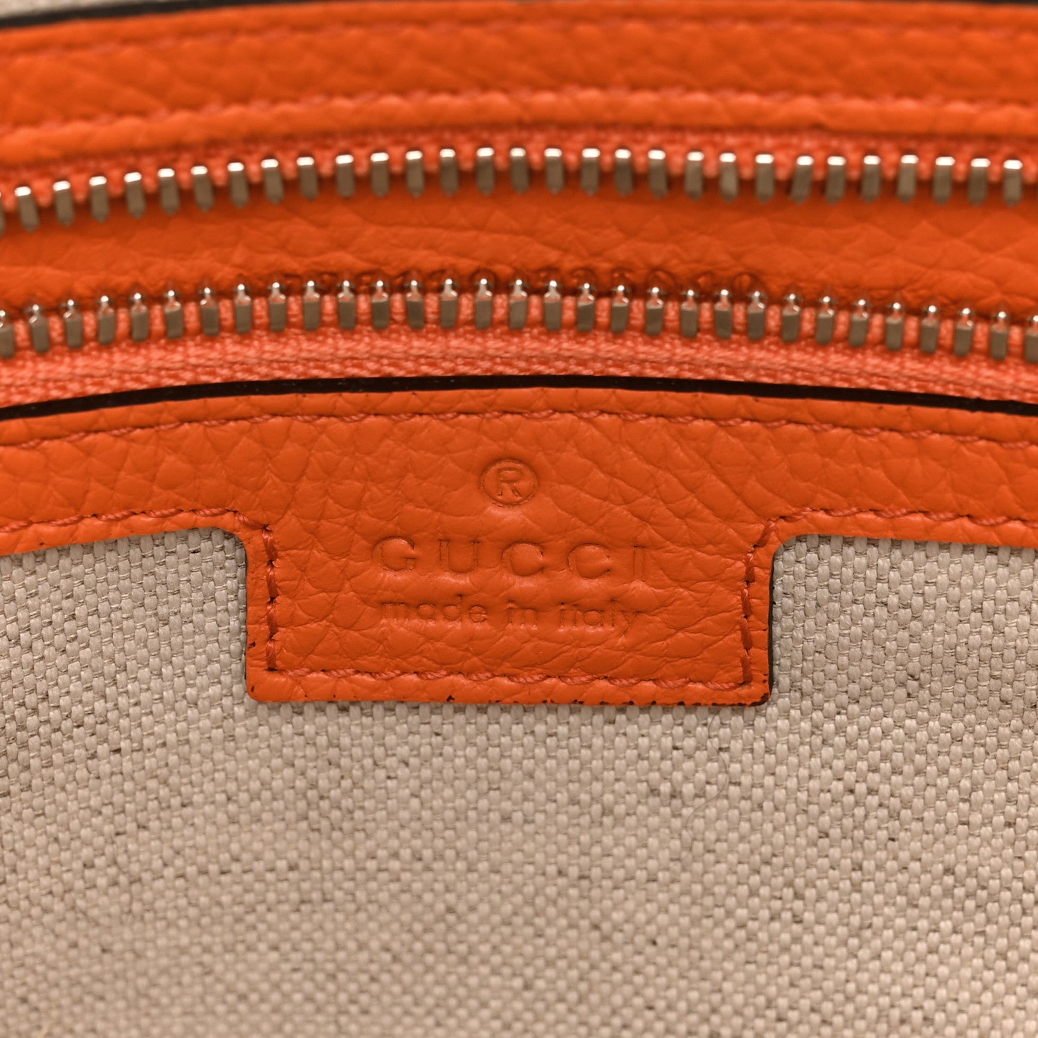 Gucci Piuma Calfskin Jumbo GG Embossed Large Duffle Bag Good Orange 5 of 13
