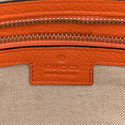 Gucci Piuma Calfskin Jumbo GG Embossed Large Duffle Bag Good Orange 5 of 13