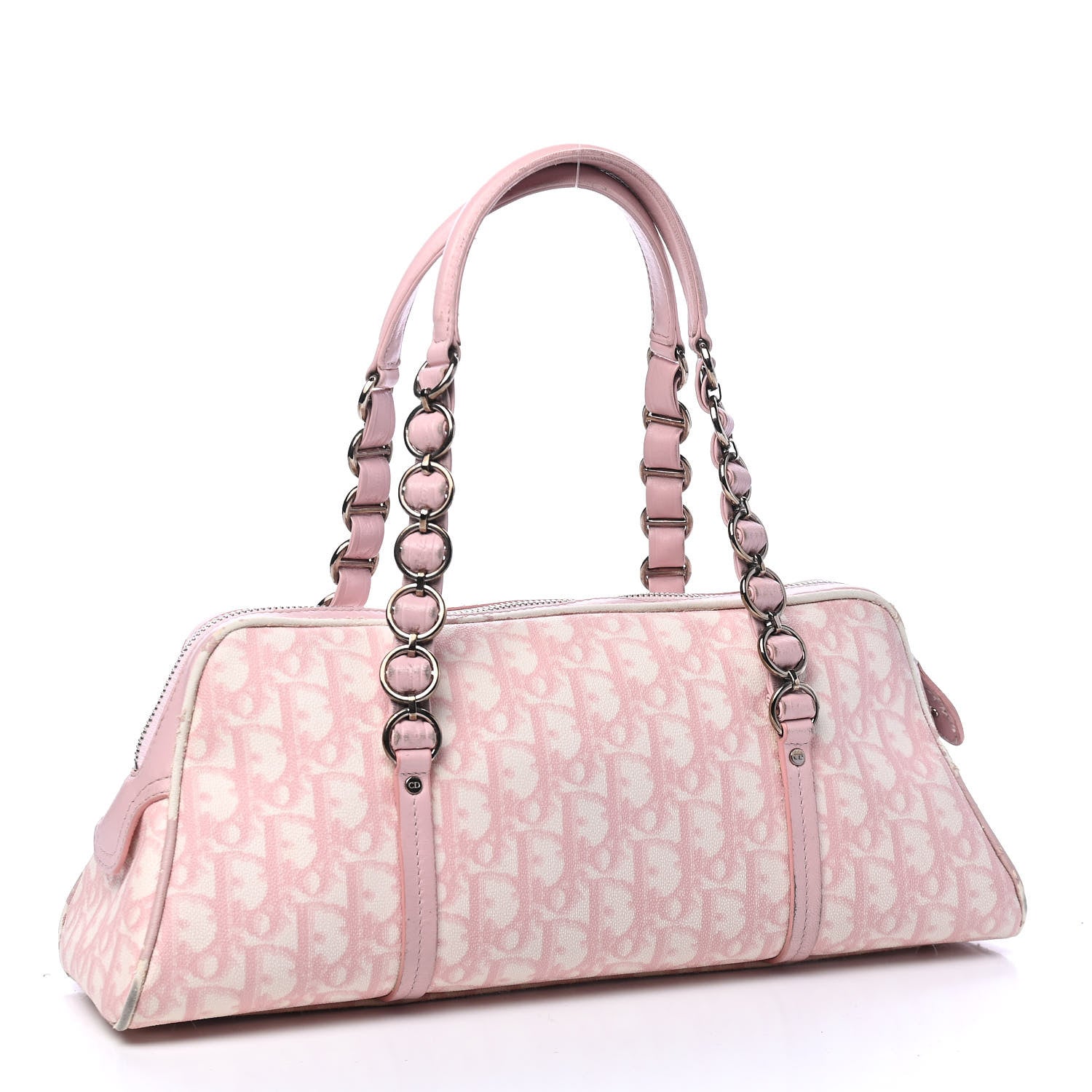 Christian Dior Monogram Romantique Shoulder Bag Pink 3 of 11