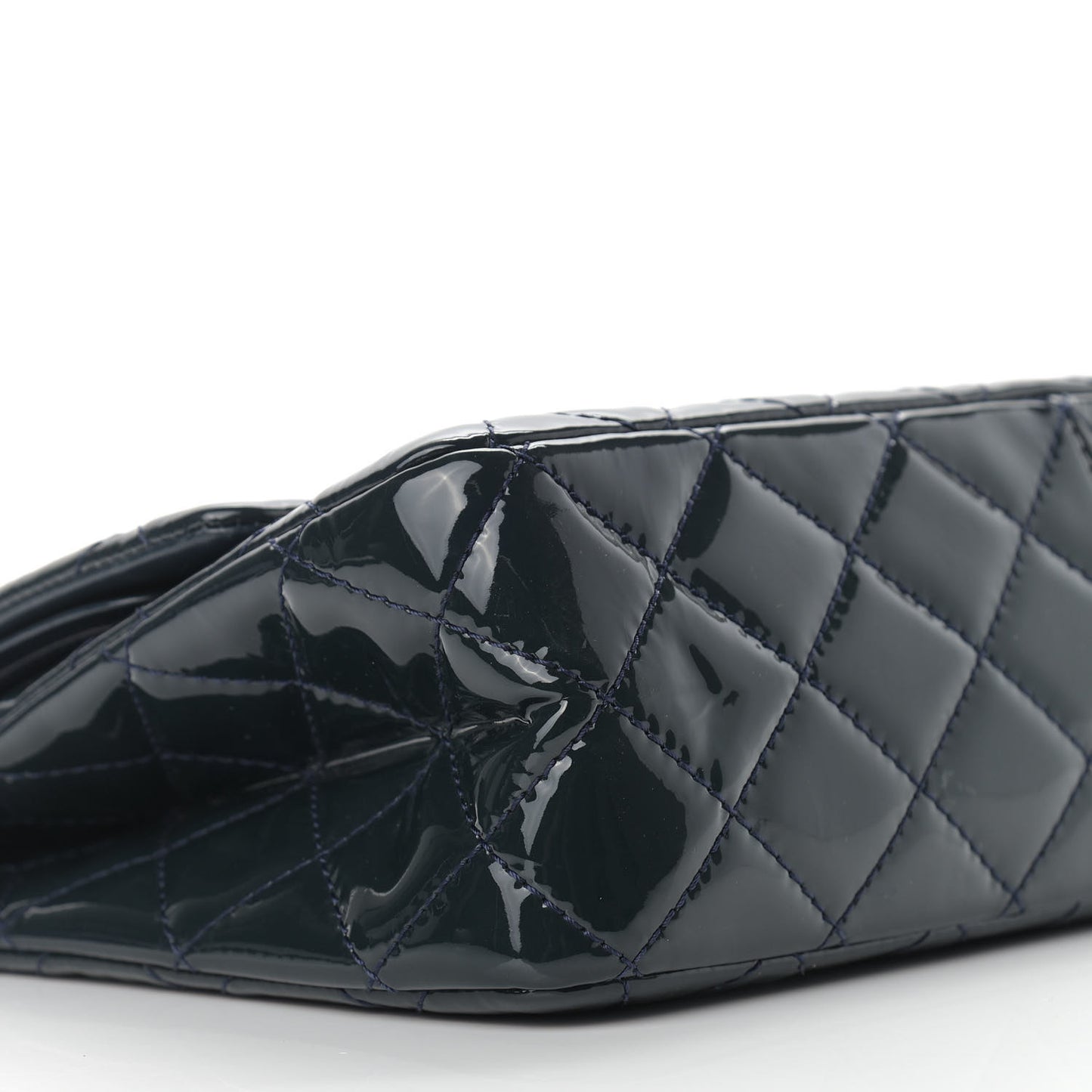 Patent Quilted 2.55 Reissue 227 Flap Dark Blue