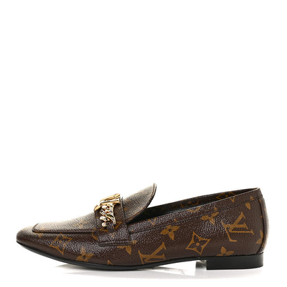 Louis Vuitton Monogram Upper Case Flat Loafer 37 1 of 8