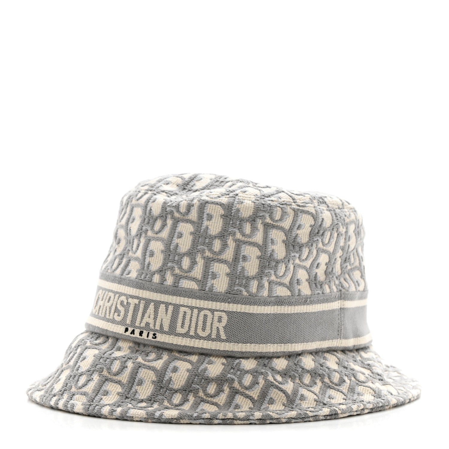 Christian Dior Oblique Bucket Hat 59 Grey 1 of 9