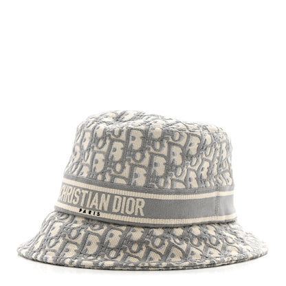 Christian Dior Oblique Bucket Hat 59 Grey 1 of 9