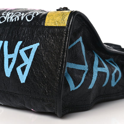 Balenciaga Agneau Graffiti All Over Classic Hardware City Black Multicolor 9 of 9