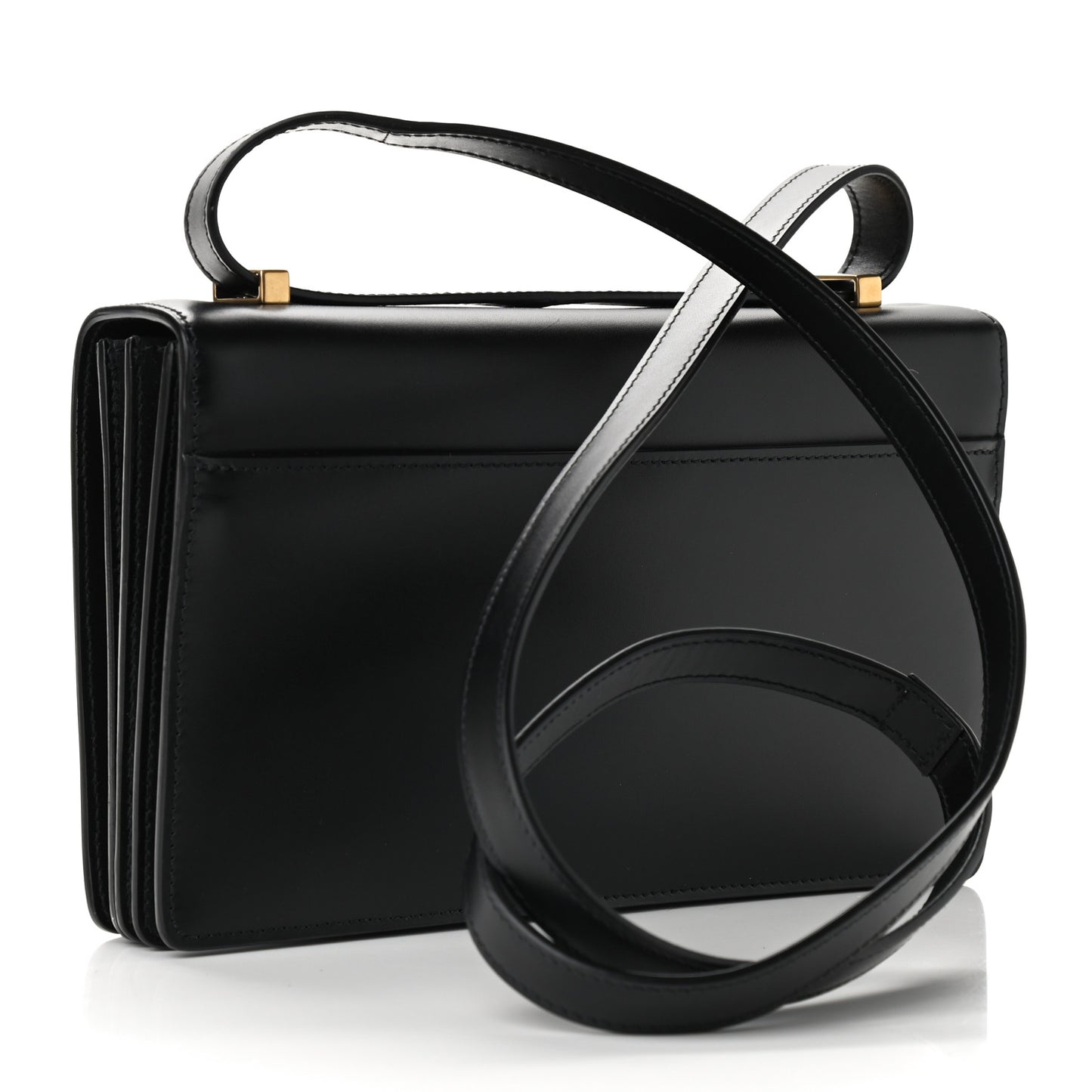 Smooth Calfskin Shoulder Bag Black