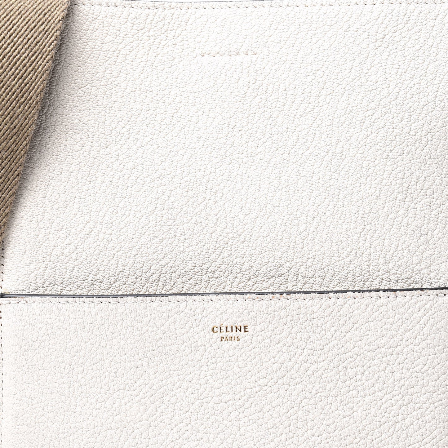 Goatskin Sangle Bucket Bag White