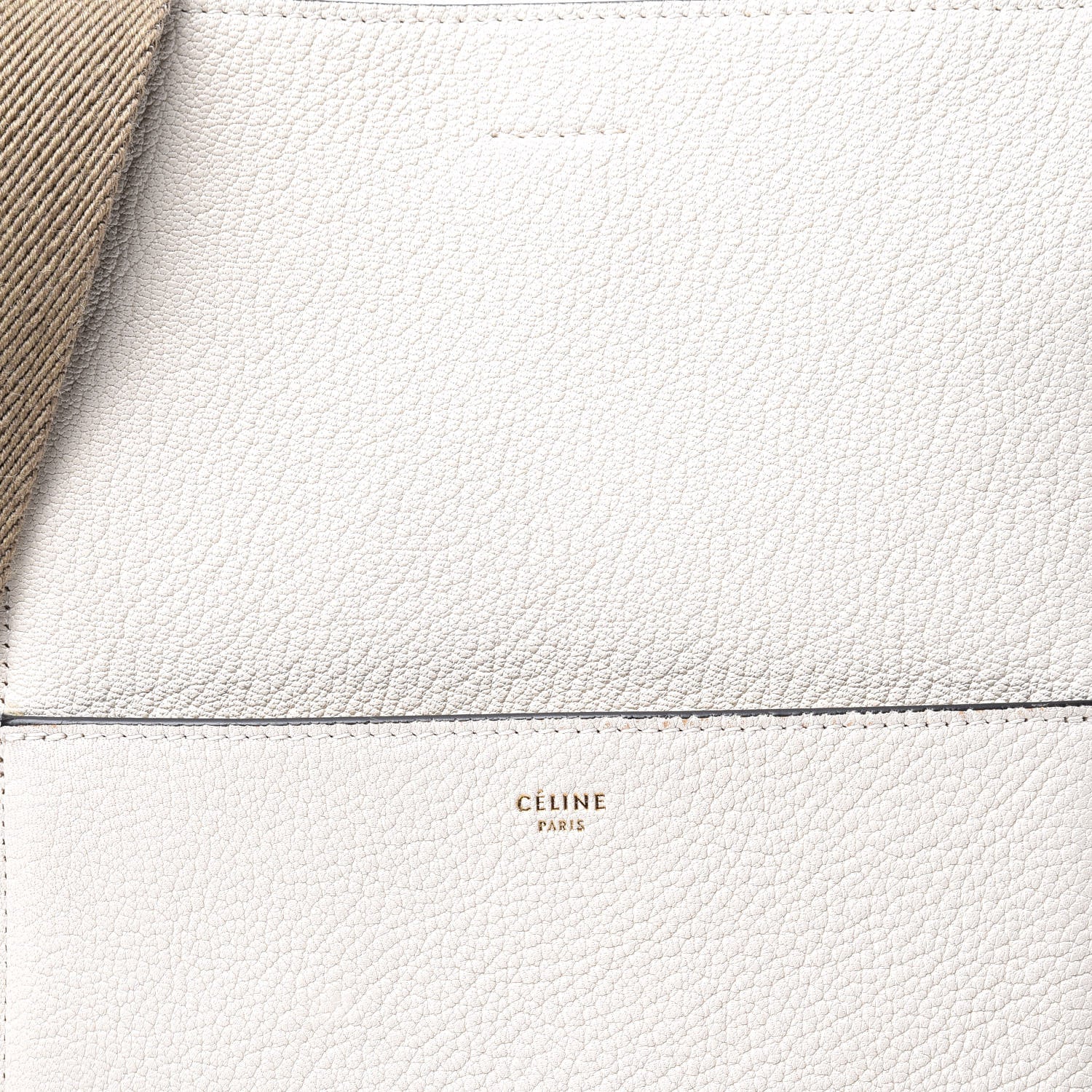 Celine Goatskin Sangle Bucket Bag White 8 of 9