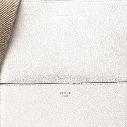 Celine Goatskin Sangle Bucket Bag White 8 of 9