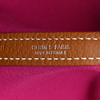 Hermes Toile Militaire Vache Country Verso Garden Party 30 TPM Gold Dune Magnolia 6 of 11