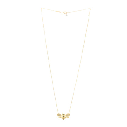 Tiffany 18K Yellow Gold Sterling Silver Return To Tiffany Love Bugs Bee Pendant Necklace 3 of 9