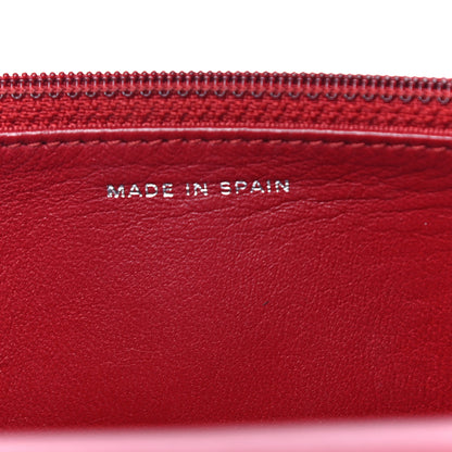 Chanel Lambskin Quilted Wallet On Chain WOC Red 7 of 14
