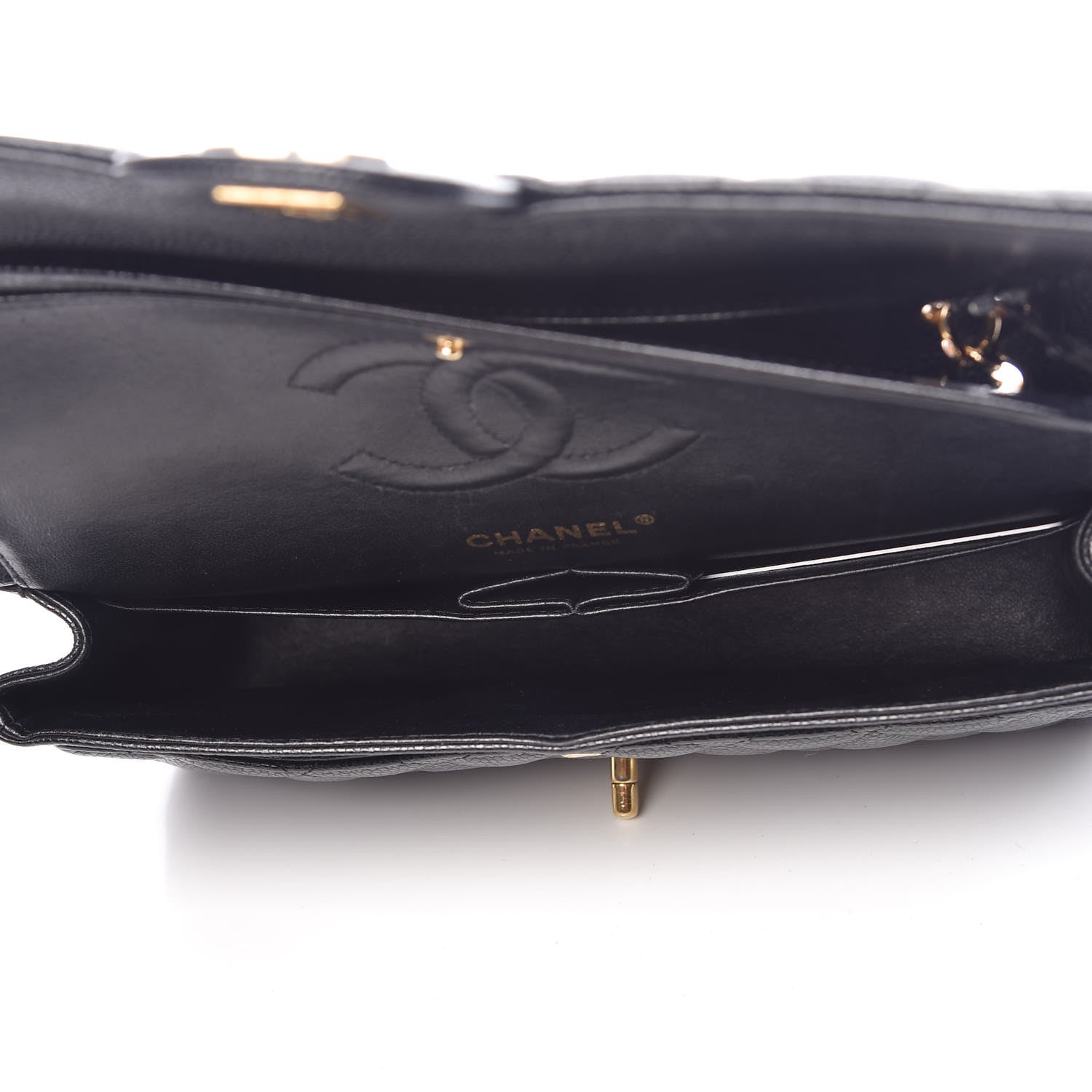 Chanel Caviar Quilted Medium Double Flap Black 5 of 12